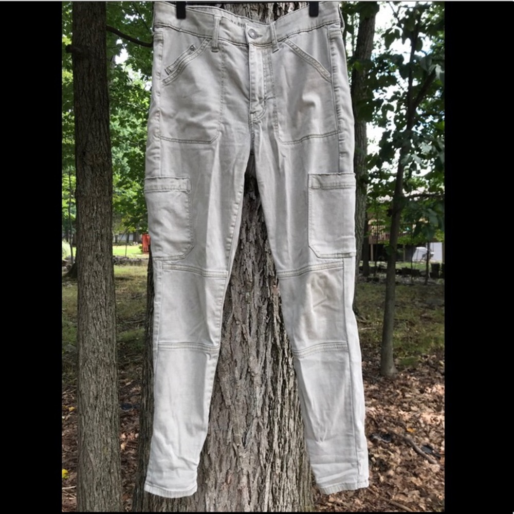 American Eagle Stretch Cargo Hi-Rise Crop Jeggings